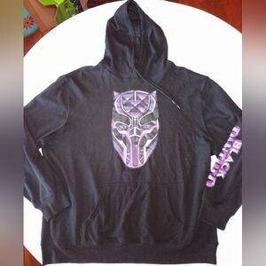 NWOT Marvel Black Panther Sweatshirt Hoodie with Hand Warmer Pocket Unisex